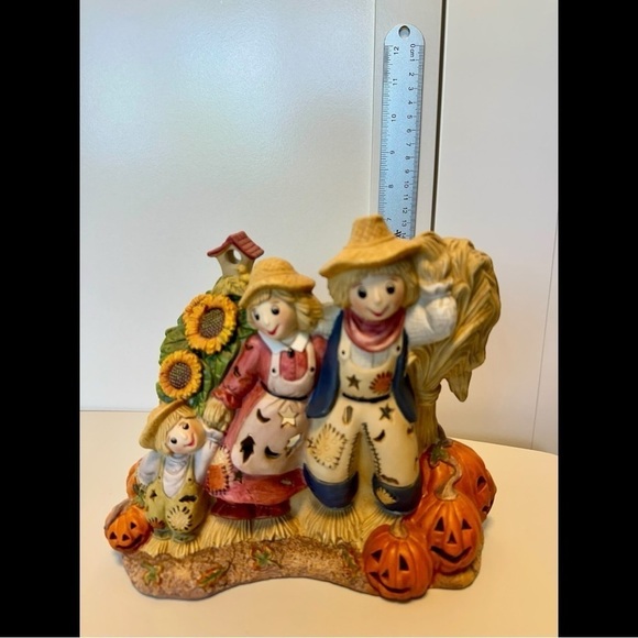 PartyLite Scarecrow Family Tealight Holder - Picture 7 of 11